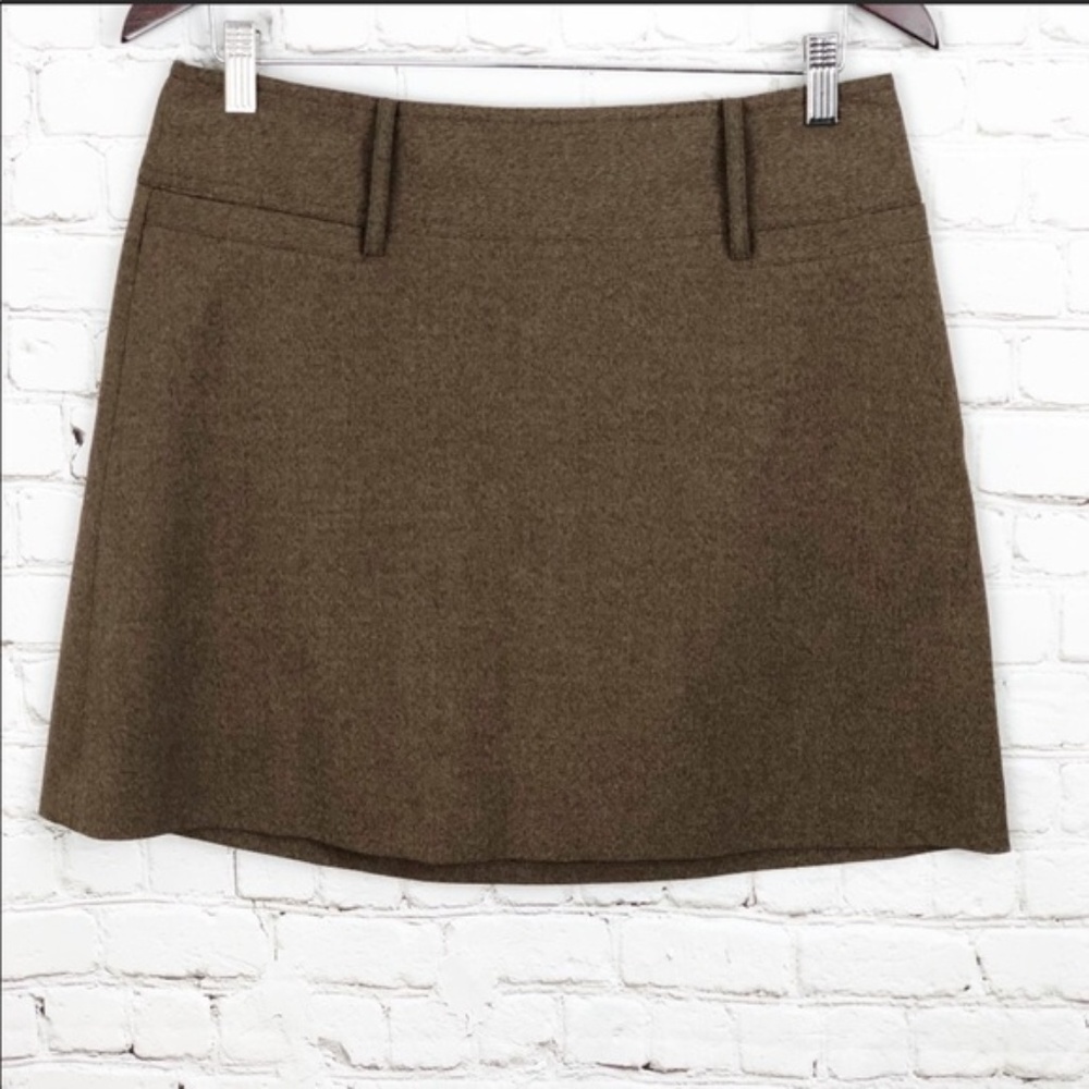❤️CUTE❤️The Limited Brown Tweed Stretch Mini Skirt